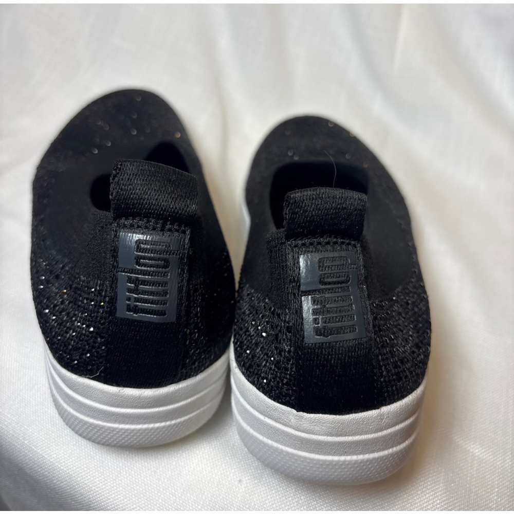 FitFlop Uberknit Sparkle Black Slip-On Flats sz 8.5 - Picture 7 of 7